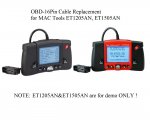 OBD Cable Replacement for MAC TOOLS ET1205AN ET1505AN Scanner